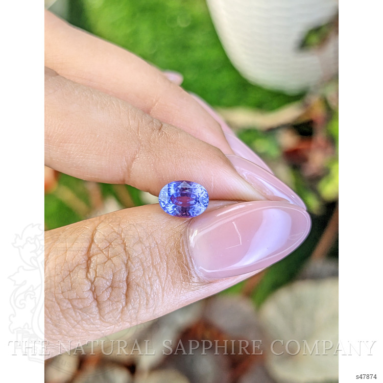 1.37 Ct. Violet Sapphire from Ceylon (Sri Lanka)