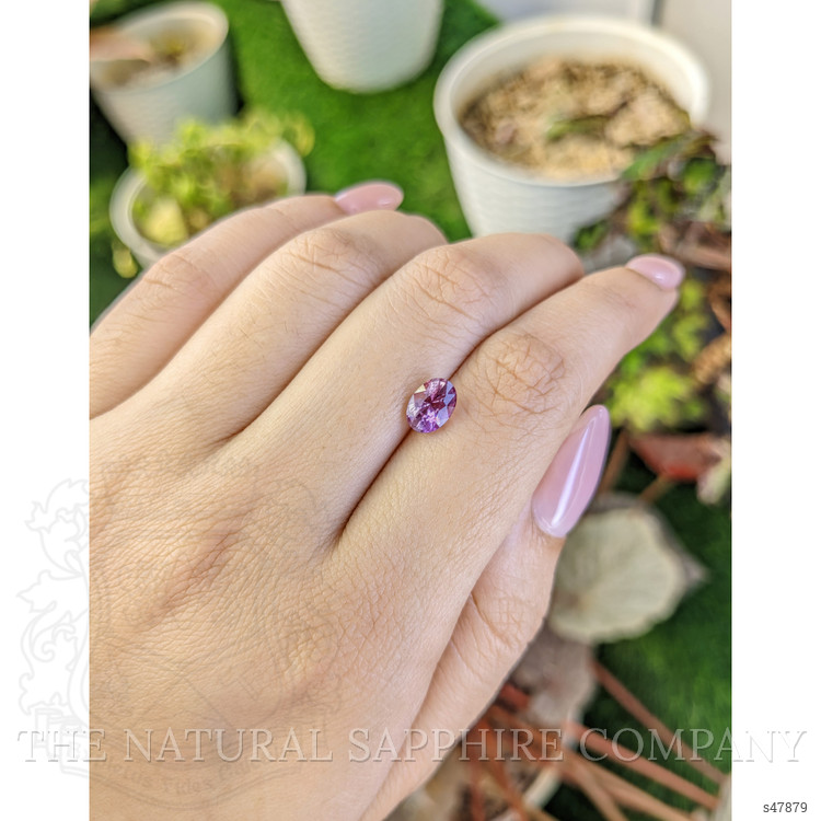 1.57 Ct. Purplish Pink Sapphire from Ceylon (Sri Lanka)