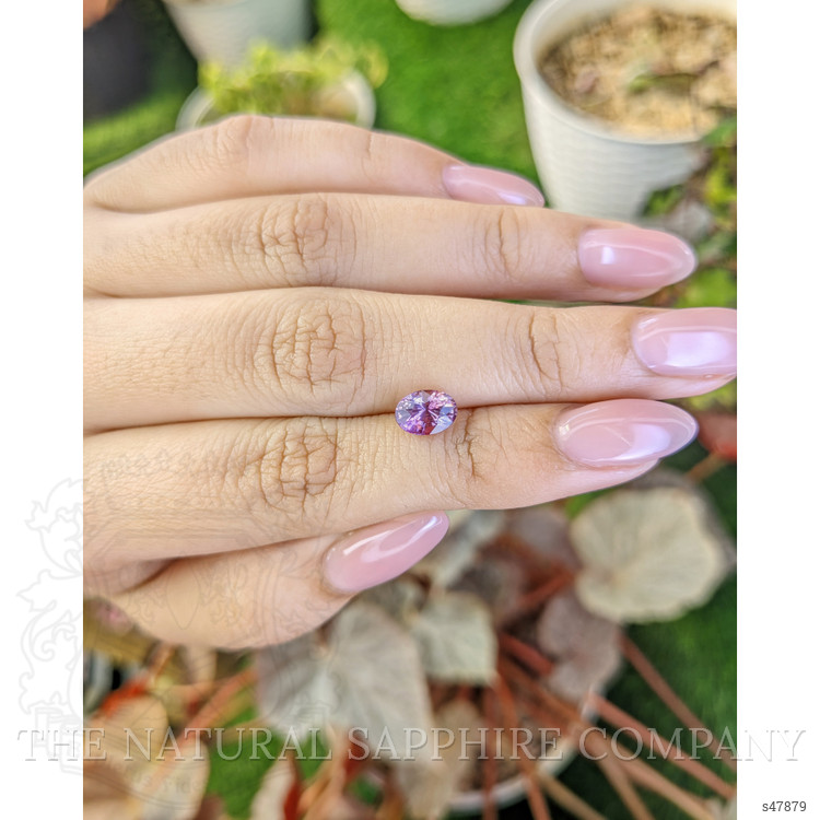 1.57 Ct. Purplish Pink Sapphire from Ceylon (Sri Lanka)