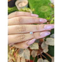 0.45 Ct. White Sapphire from Ceylon (Sri Lanka) Life Style