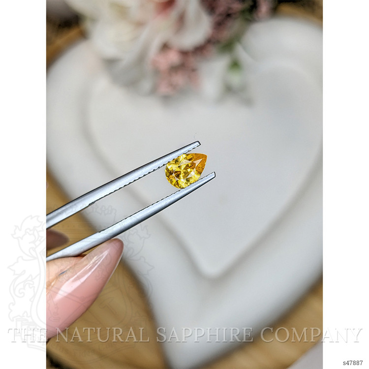 0.73 Ct. Yellow Sapphire from Ceylon (Sri Lanka)