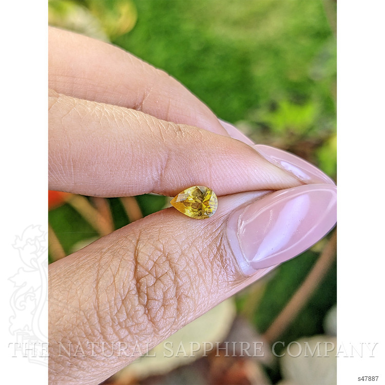 0.73 Ct. Yellow Sapphire from Ceylon (Sri Lanka)
