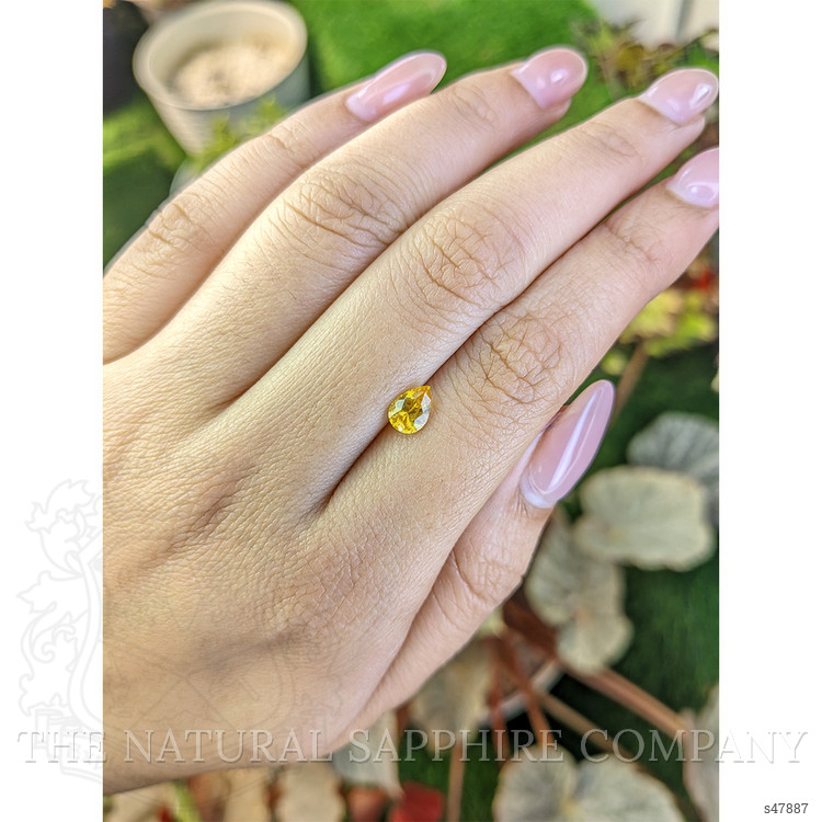 0.73 Ct. Yellow Sapphire from Ceylon (Sri Lanka)