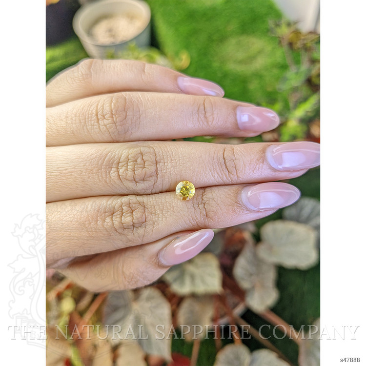 0.85 Ct. Yellow Sapphire from Ceylon (Sri Lanka)