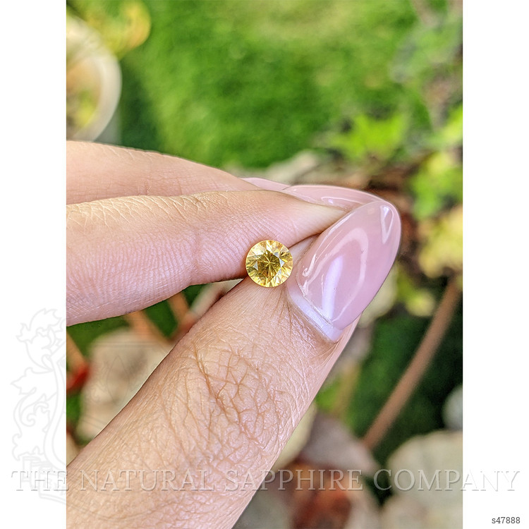 0.85 Ct. Yellow Sapphire from Ceylon (Sri Lanka)