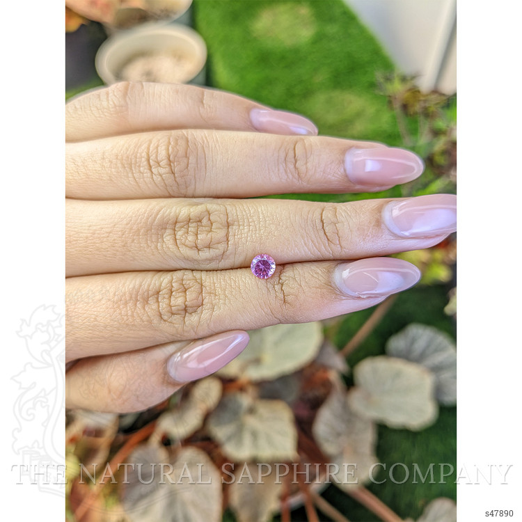 0.58 Ct. Purplish Pink Sapphire from Ceylon (Sri Lanka)