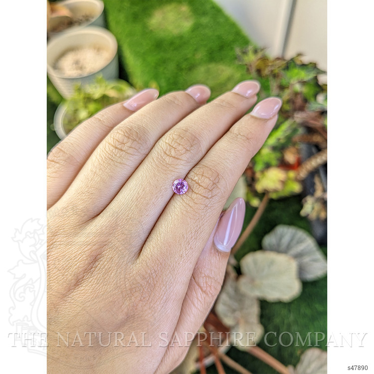 0.58 Ct. Purplish Pink Sapphire from Ceylon (Sri Lanka)