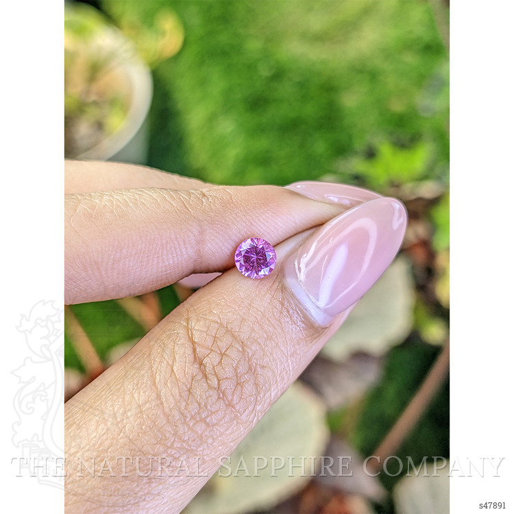 0.59 Ct. Pinkish Purple Sapphire from Ceylon (Sri Lanka)