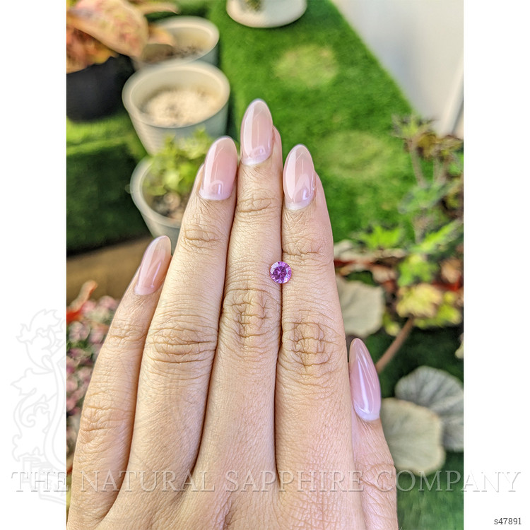 0.59 Ct. Pinkish Purple Sapphire from Ceylon (Sri Lanka)