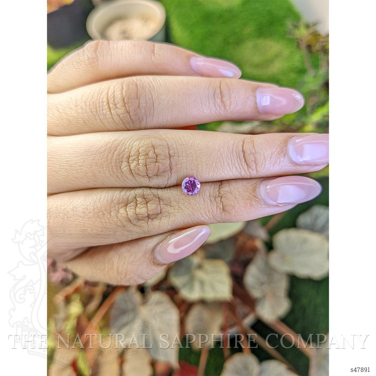 0.59 Ct. Pinkish Purple Sapphire from Ceylon (Sri Lanka)