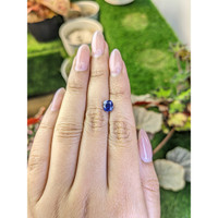 1.28 Ct. Blue Sapphire from Ceylon (Sri Lanka) Life Style