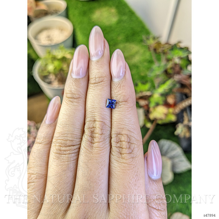 0.61 Ct. Blue Sapphire from Ceylon (Sri Lanka)