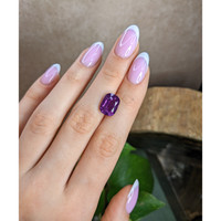 8.02 Ct. Purple Sapphire from Ceylon (Sri Lanka) Life Style