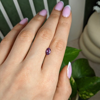 1.35 Ct. Pinkish Purple Sapphire from Madagascar Life Style