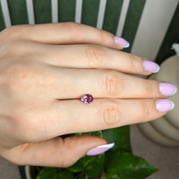 1.14 Ct. Purplish Pink Sapphire from Madagascar Life Style