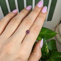 1.38 Ct. Purplish Pink Sapphire from Madagascar Life Style