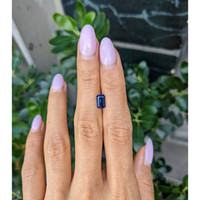 1.29 Ct. Blue Sapphire from Ceylon (Sri Lanka) Life Style