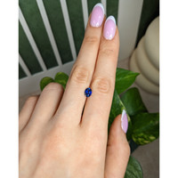 1.12 Ct. Blue Sapphire from Ceylon (Sri Lanka) Life Style