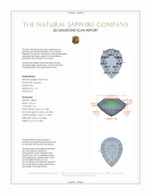 1.23 Ct. Blue Sapphire from Ceylon (Sri Lanka) 3 D Scan Report