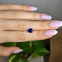 2.02 Ct. Blue Sapphire from Ceylon (Sri Lanka) Life Style