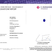 5.14 Ct. Blue Sapphire from Ceylon (Sri Lanka) Scan Report