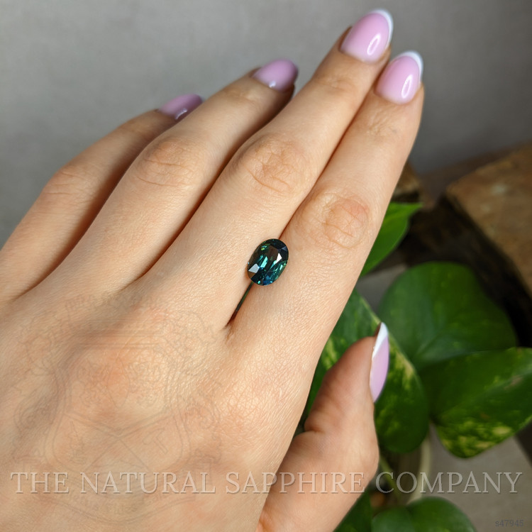 3.20 Ct. Bluish Green Sapphire from Madagascar
