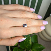 2.04 Ct. Greyish Blue Sapphire from Ceylon (Sri Lanka) Life Style