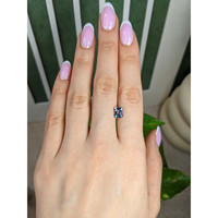 2.04 Ct. Greyish Blue Sapphire from Ceylon (Sri Lanka) Life Style