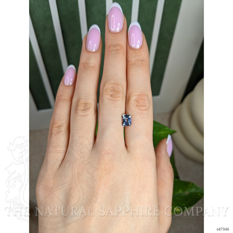 2.04 Ct. Greyish Blue Sapphire from Ceylon (Sri Lanka)