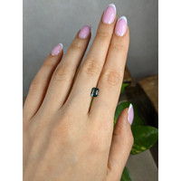 1.52 Ct. Bluish Green Sapphire from Madagascar Life Style