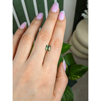 1.85 Ct. Yellowish Green Sapphire from Madagascar Life Style