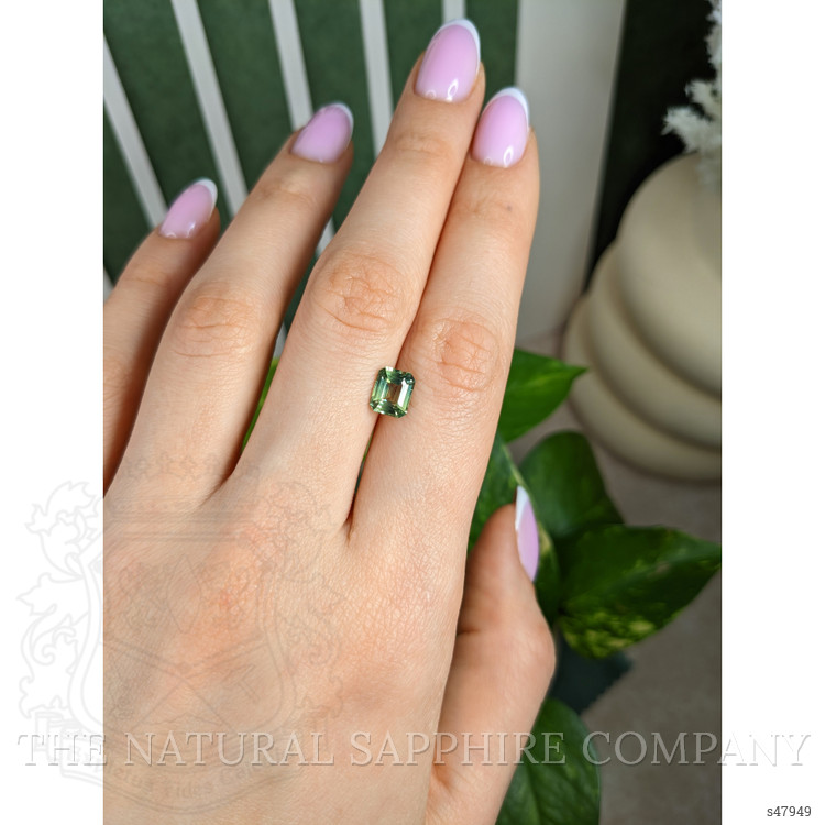 1.85 Ct. Yellowish Green Sapphire from Madagascar