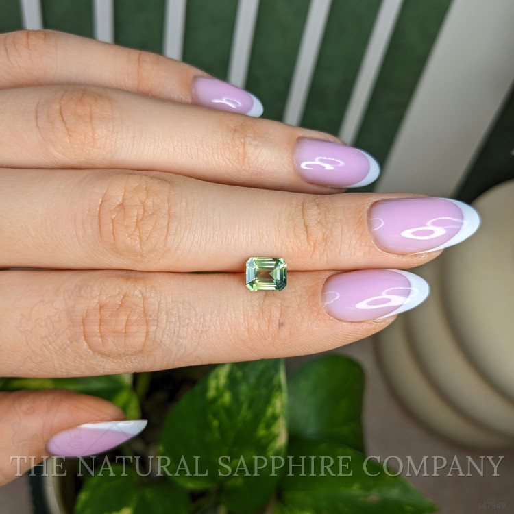 1.85 Ct. Yellowish Green Sapphire from Madagascar