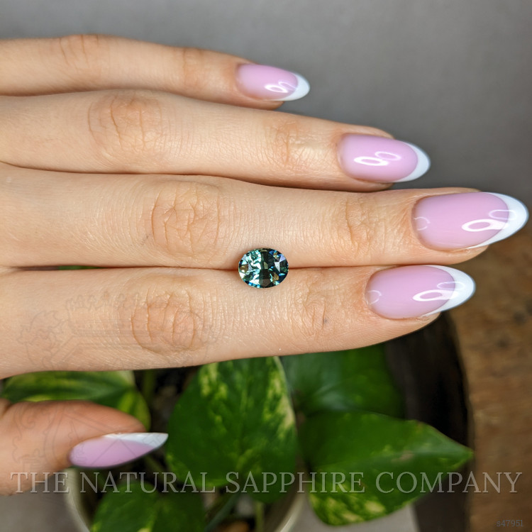 3.01 Ct. Bluish Green Sapphire from Madagascar