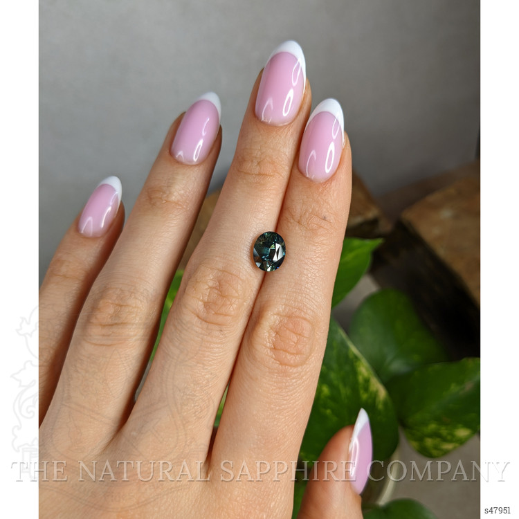 3.01 Ct. Bluish Green Sapphire from Madagascar
