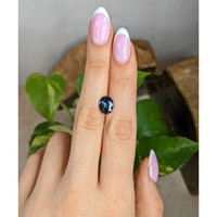 3.39 Ct. Greenish Blue Sapphire from Madagascar Life Style
