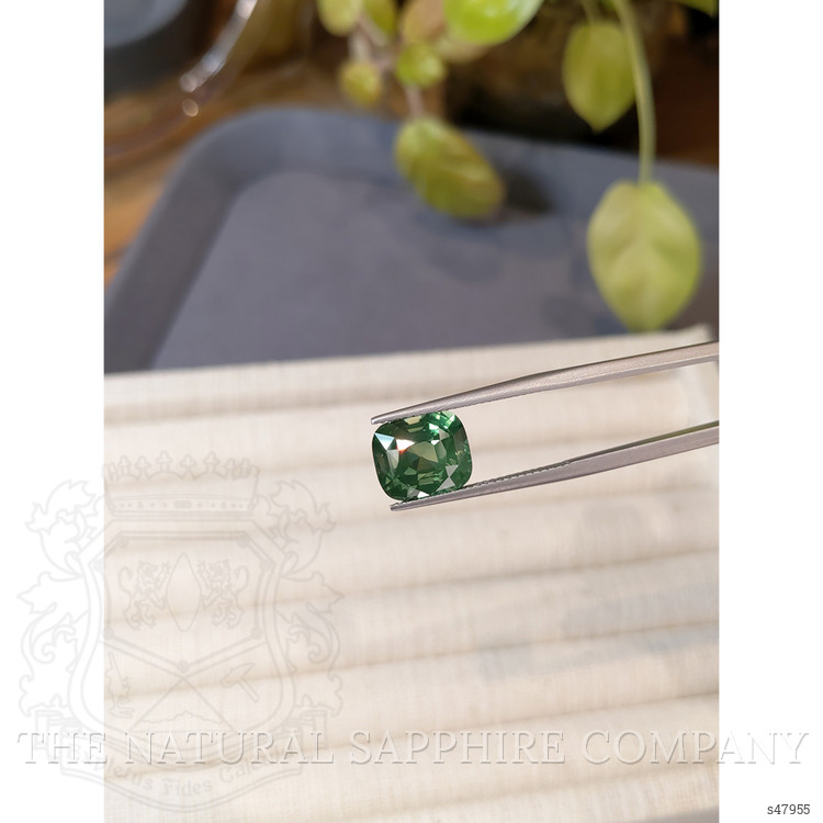 6.08 Ct. Green Sapphire from Ceylon (Sri Lanka)