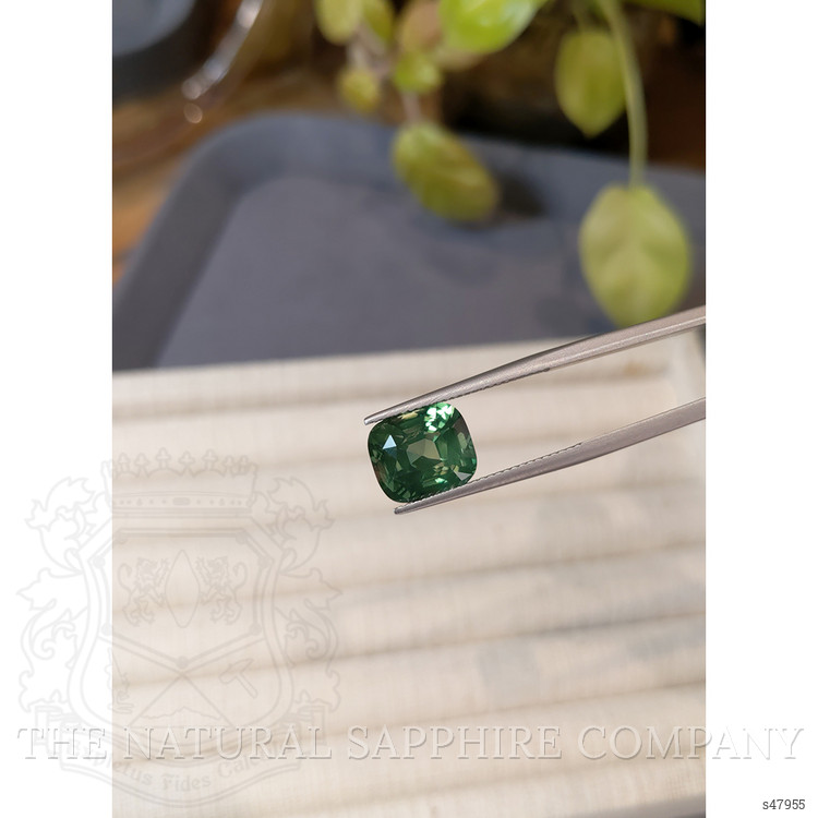 6.08 Ct. Green Sapphire from Ceylon (Sri Lanka)