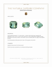 1.14 Ct. Bluish Green Sapphire from Kenya Appraisal