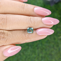 1.14 Ct. Bluish Green Sapphire from Kenya Life Style