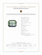 1.03 Ct. Bluish Green Sapphire from Kenya Scan Report