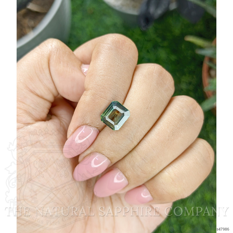 2.95 Ct. Yellowish Green Sapphire from Kenya
