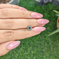 1.26 Ct. Bluish Green Sapphire from Kenya Life Style