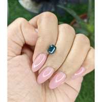 2.00 Ct. Bluish Green Sapphire from Kenya Life Style