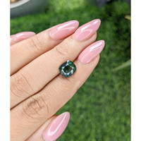 3.01 Ct. Bluish Green Sapphire from Kenya Life Style