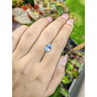 1.96 Ct. Blue Sapphire from Ceylon (Sri Lanka) Life Style