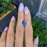 3.80 Ct. Blue Sapphire from Ceylon (Sri Lanka) Life Style