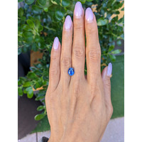 3.80 Ct. Blue Sapphire from Ceylon (Sri Lanka) Life Style