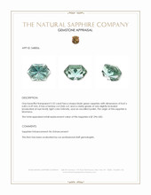 2.32 Ct. Bluish Green Sapphire from Montana Appraisal