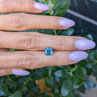 2.37 Ct. Greenish Blue Sapphire from Montana Life Style